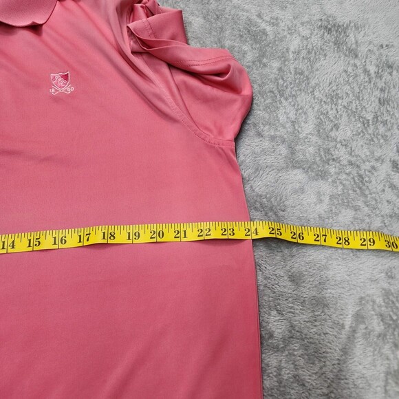 Peter Millar Summer Comfort Golf Pink Polo Shirt Size L - Picture 11 of 16